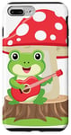 Coque pour iPhone 7 Plus/8 Plus Anime Kawaii Musical Frog Mushroom