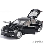 1:32 Tesla Model X Model 3 Model S Model Y Legering Bilmodell Diecasts Leksaksbil Ljud Och Ljus Barnleksaker För Barnpresenter Pojkars Leksaker Model S Black