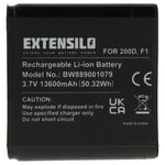 EXTENSILO Batterie compatible avec Pure Evoke D4, D4 Domino, D6, F4, H4, D4 Mio haut-parleurs, enceintes portatives (13600mAh, 3,7V, Li-ion)