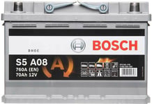 Bosch Batteri AGM 70 Ah - Bilbatteri / Startbatteri - Volvo - VW - Mercedes - Audi - Renault - Skoda - BMW - Peugeot