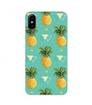 Coque Iphone XS MAX Ananas geometrique tropical fruit Exotique