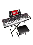 RockJam RJ650BT 61 Keyboard Piano Kit 61 Key Digital Piano Keyboard Bench