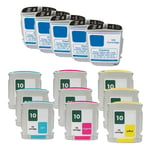 Kompatibel HP 10 combo pack 15 stk bläckpatron 420 ml