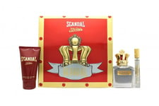 JEAN PAUL GAULTIER SCANDAL POUR HOMME GIFT SET 100ML EDT + 10ML EDT + 75ML S/G