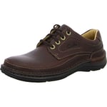 Clarks Mens Nature Three Shoes, Mahogany Leather, 8 UK