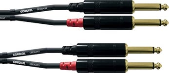 CORDIAL CABLES Câble audio double jack mono 6 m CÂBLES AUDIO Essentials Jack