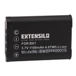 EXTENSILO 1x Batterie compatible avec Sony Cybershot DSC-HX350, DSC-HX400, DSC-HX400V appareil photo, reflex numérique (1100mAh, 3,7V, Li-ion)