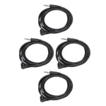 4Pcs Aux Cord 3.5Mm Male To Male Auxiliary Sound Cable For Car Home Stereo Part