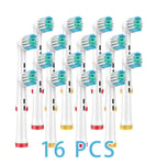 16 Replacement Electric Toothbrush Heads Compatible With Oral B Braun Brush Head