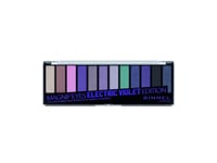 Rimmel Magnif’Eyes Eyeshadow Palette, Electric Voilet Edition, Talc, Mica, Ethylhexyl Palmitate, Magnesium Stearate, Phenoxyethanol, Calcium Sodium Borosilicate,..., B68d9d