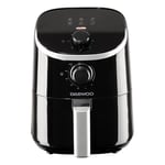 Daewoo Manual Air Fryer, 2 Litres, Compact And Space Saving Design, 80-200°C Temperature, 30 Minute Timer, Energy Savings, Healthier Eating, Sleek And Stylish