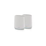 Système Mesh WiFi 6 AX5400 Tri Band Orbi (RBK762S), Pack de 2, jusqu'à 5.4 Gbit/s, Couverture de 350m², Murs épais, Compatible toutes générations de