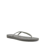 Havaianas Womens Ladies - Slim Strap Peacock Print Flip Flop - Grey - Size EU 41