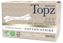 Topz Premium Cotton Sticks bomullspinnar, 300-pack