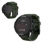 Suunto 9 Baro durable silicone watch band - Army Green