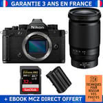 Nikon Zf + 28-400mm f/4-8 VR + 1 SanDisk 32GB Extreme PRO UHS-II SDXC 300 MB/s + 1 Nikon EN-EL15C + Ebook '20 Techniques pour Réussir vos Photos' - Appareil Photo Hybride