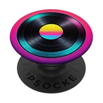 Vinyl Album Record Player LP Vibrant Retro 80s Aesthetic PopSockets Adhesive PopGrip