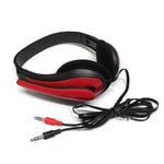 Double 3.5mm Red Casque de jeu stéréo à réduction de bruit avec micro pour ordinateur portable PS4, écouteur filaire, prise simple, double, téléphone de sauna, PC, 3.5mm ""Nipseyteko