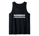 Baseball Over and Above Everything Else Fan Graphic Tank Top