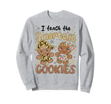 I Teach The Smartest Cookies Gingerbread Teacher Christmas Sweatshirt