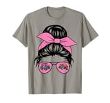 Womens Monster Trucks Arena Smashers Jam Youth Hot Messy Bun T-Shirt