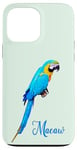 iPhone 13 Pro Max Blue and Gold Macaw Parrot Bird Photo Case