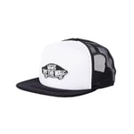 Vans Mens Classic Off The Wall Flat Brim Trucker Baseball Cap Hat - White