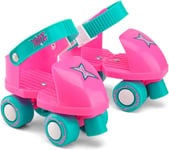 Xootz Beginner Trainer Skates, My First 4 Wheel Quad Roller Skates for Kids, and