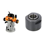 Triton 330165/TRA001 Défonceuse de précision bi-mode 2400 W & TRC008 516353 8 mm Router Collet