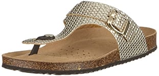 Geox Fille D Brionia Racine Accueil Femme Mules-et-sabots, Doré, 41 EU