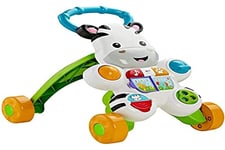 Fisher-Price Mon Trotteur Zèbre| Jouet Evolutif et Interactif Coloré, Lumineux et Musical Pour Apprendre à Marcher à Bébé | Trotteur Bébé Garçon ou Fille , Version: Italien - Emballage réduit, HBB66