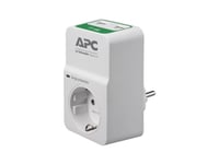 APC Essential Surgearrest PM1WU2 - Protection contre les surtensions - CA 230 V - connecteurs de sortie : 1 - Allemagne - blanc