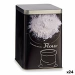 Boîte Farine Noir Métal 1 L [24 Unités]