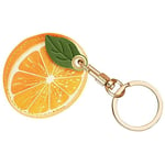 AXFEE Airtag Porte Clé, Mignon PU Étuis pour Apple AirTag, Portable Key Finder pour Clés Enfants Animaux de Compagnie, [ Porte- Clés Contrôle d'Accès] (Airtag Non Inclus) (Orange)