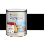 Peinture pour bois : COAT LAQUE - Noir - Bidon de 20 l