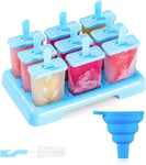 ANSMIO Ice Lolly Moulds 9 Popsicle Molds Ice Cream Moulds Reusable DIY Ideas Ic