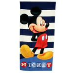 Serviette Mickey, Tissu Doux et Absorbant, Design Mickey Mouse, Parfaite pour la Plage ou la Piscine