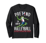 Volleyball Frog Smashball Long Sleeve T-Shirt