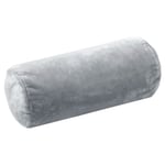 Coussin polochon doudou couleur gris perle