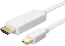 4K Mini Cable Adaptateur Convertisseur Displayport Dp Vers Hdmi, Adaptateur Hdtv Plaqué Or 1.8M, Compatible Thunderbolt Pour Apple Mac, Macbook Air Pro, Imac[VID064492]