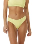 Rip Curl Women's Premium Surf Full Bikini Pant Bright Yellow, S