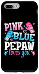 iPhone 7 Plus/8 Plus Pink Or Blue Pepaw Loves You Boxing Gender Reveal Party Case