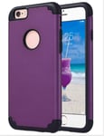 NOLOGO For IPhone XR Case,with IPhone XS MAX Case Hard PC Back Flexible Bumper With Shockproof Air Cushion Case Silicone Protective Cover Case (Color : Black+purple, Size : XR)