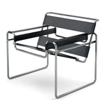 Knoll - Wassily Lounge Chair, Black Cowhide - Lenestoler - Marcel Breuer - Svart - Lær/Metall