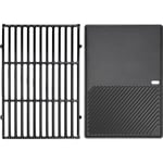 Gftime - 7638 44,5 cm Set de Grille de Cuisson et Plaque de Cuisson en fonte pour Weber Spirit 300 e/s/sp 310 320 330, pièces de rechange pour Weber