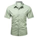 Chemise D'été En Coton Artificiel Astique Pour Homme,Vêtement Décontracté Avec Poches,Design Social,Slim Fit,2024