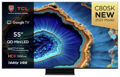 TCL 55 Inch 55C805K Mini-LED 4K Ultra HD HDR Smart TV