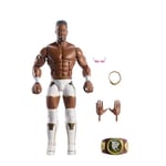 Mattel WWE Élite Trick Williams Figurine articulée de 15 cm à Collectionner avec Accessoires, Series 113, 25 Points d’Articulation et Mains interchangeables, JCH91