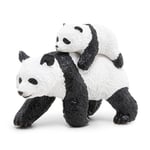 Papo- Panda et Son bébé LA Vie Sauvage Animaux Figurine, 50071, Papo-50071-Panda, Moyen