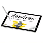 doodroo - Film Protecteur avec Vrai Effet Carte Designed for Microsoft Surface Pro 3/4/5/6/7/7+, Film Protecteur qui Recrée la Façon Naturelle de Dessiner ou d’Écrire avec Effet Papier - 2 pièces